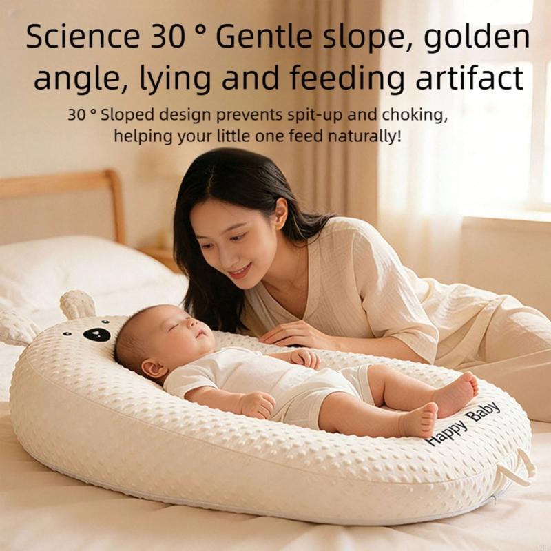 Nursing Pillow Breastfeeding - Bebek Noktalı Eğim Yastık Karikatür Desen
