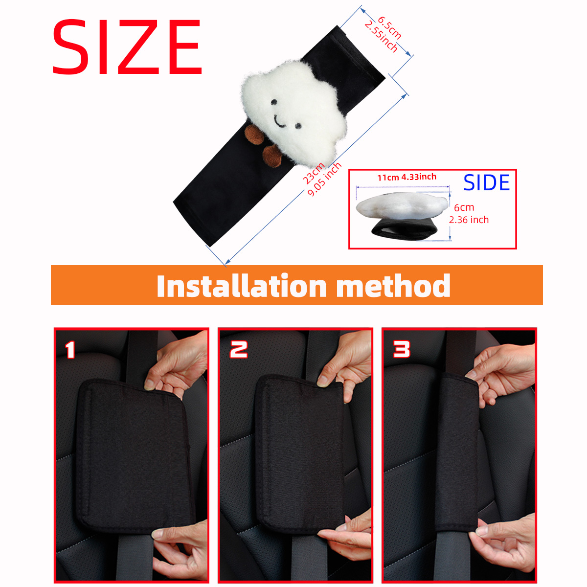 Bulut Şeklinde Peluş Araba Omu - Infant Car Seat Cover incelemesi ve fiyatı