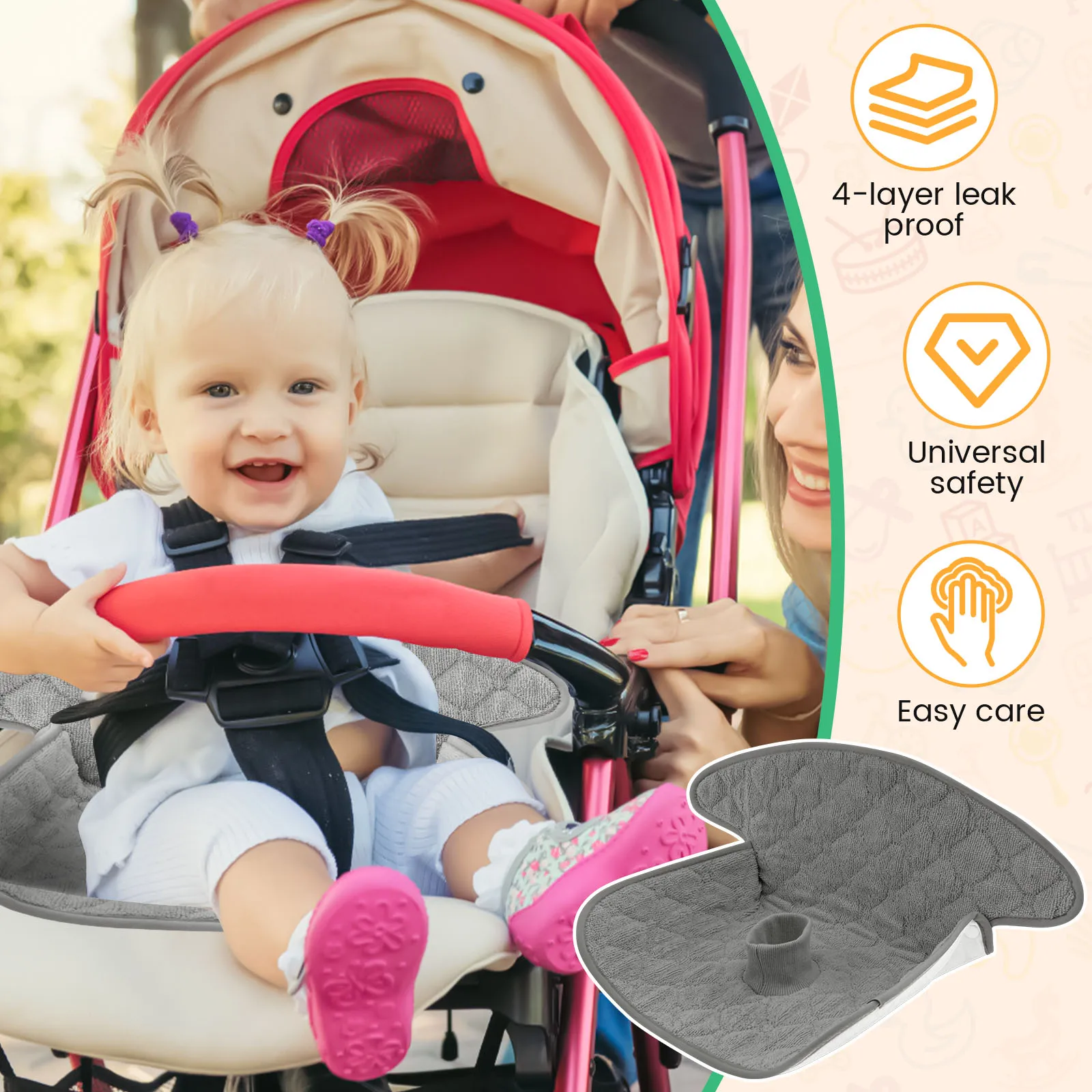 2 adet bebek sızıntı önleyici  - Infant Car Seat Cover incelemesi ve fiyatı